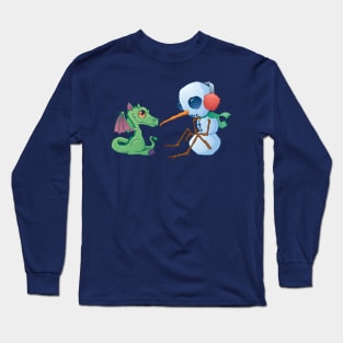 Snowman and Dragon Long Sleeve T-Shirt